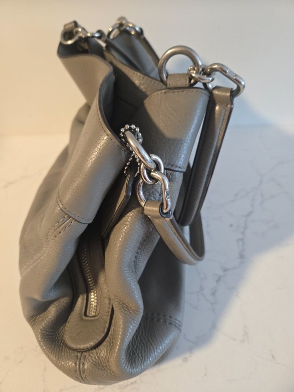 COACH Leather Lexy Shoulder Handbag